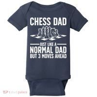 Cool Chess Player Art For Dad Knight Chess Lovers Pieces Baby Bodysuit thumb 0