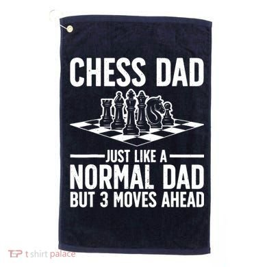 Cool Chess Player Art For Dad Knight Chess Lovers Pieces Golf Towel