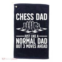 Cool Chess Player Art For Dad Knight Chess Lovers Pieces Golf Towel thumb 0