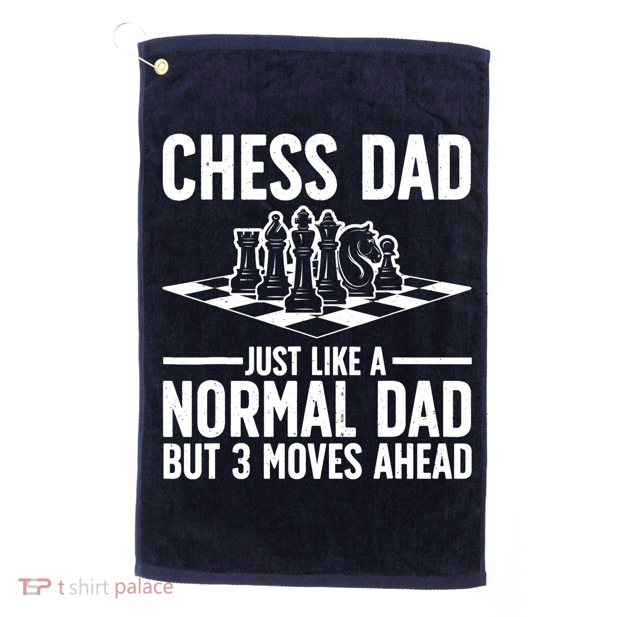 Cool Chess Player Art For Dad Knight Chess Lovers Pieces Golf Towel