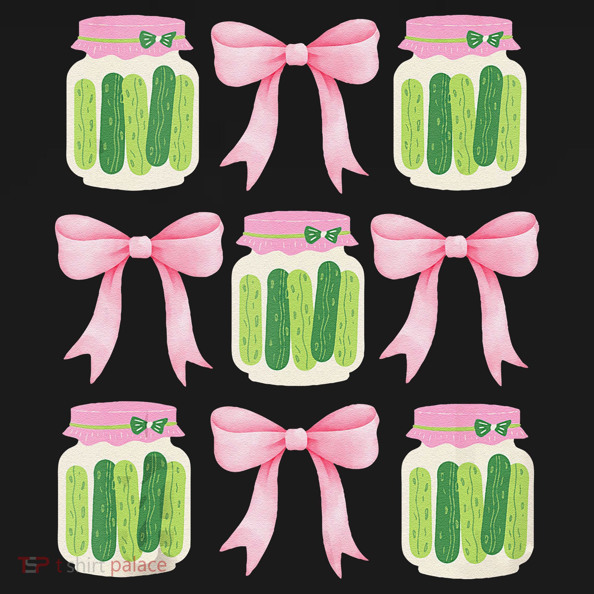 Coquette Canned Pickle Bows With Cute Pickle Jarx Backpack