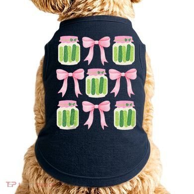 Coquette Canned Pickle Bows With Cute Pickle Jarx Doggie Tank