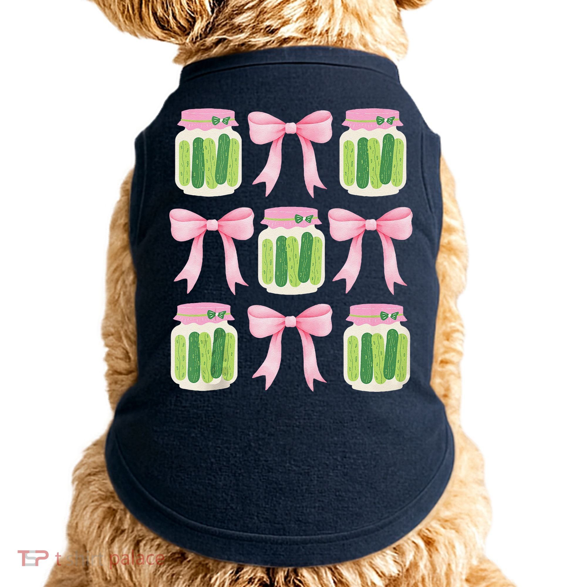 Coquette Canned Pickle Bows With Cute Pickle Jarx Doggie Tank