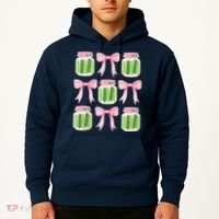 Coquette Canned Pickle Bows With Cute Pickle Jarx Hoodie thumb 2