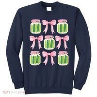 Coquette Canned Pickle Bows With Cute Pickle Jarx Sweatshirt thumb 0