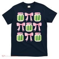 Coquette Canned Pickle Bows With Cute Pickle Jarx T-Shirt thumb 0
