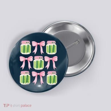 Coquette Canned Pickle Bows With Cute Pickle Jarx Button