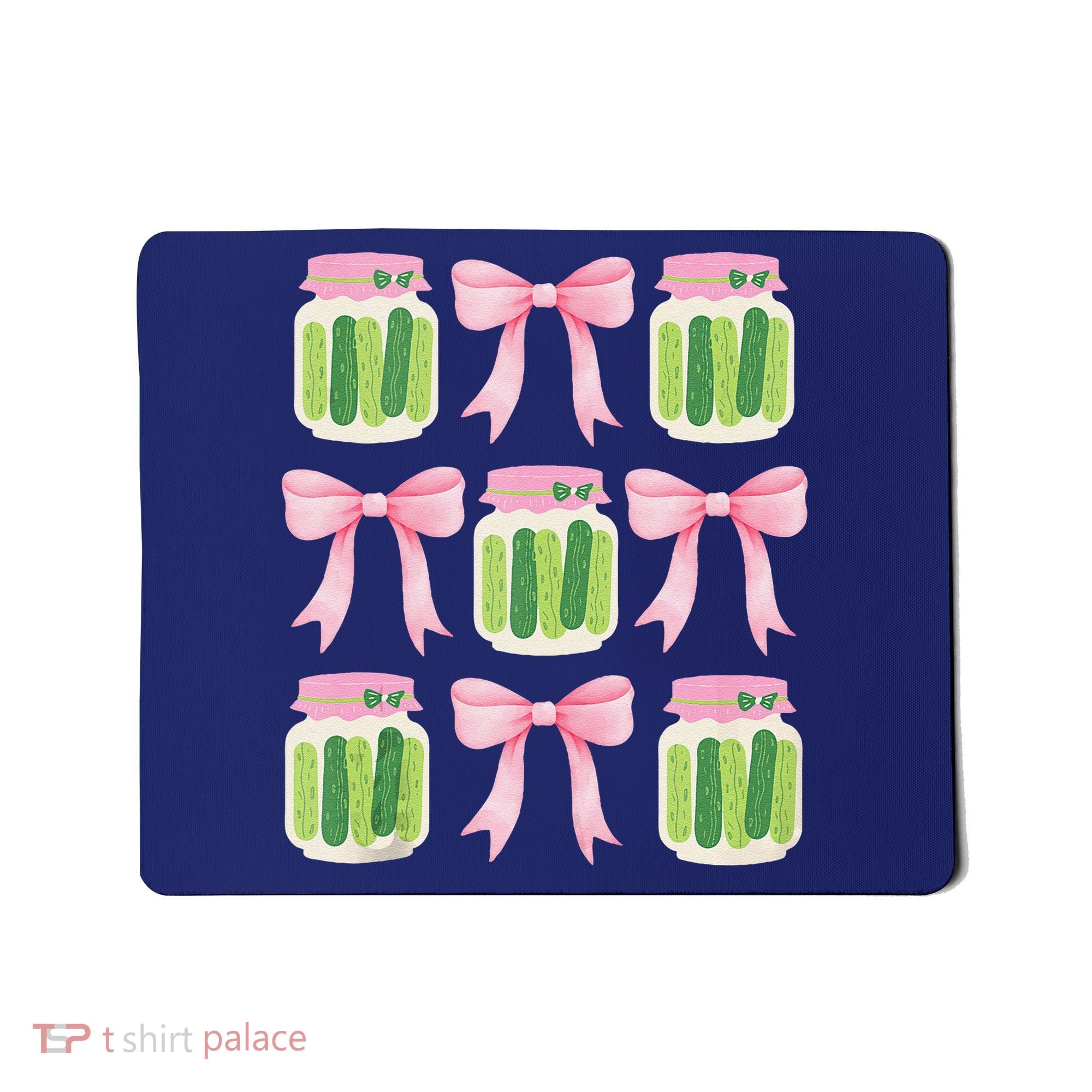 Coquette Canned Pickle Bows With Cute Pickle Jarx Mousepad