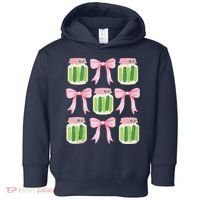 Coquette Canned Pickle Bows With Cute Pickle Jarx Toddler Hoodie thumb 0