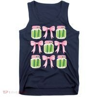 Coquette Canned Pickle Bows With Cute Pickle Jarx Tank Top thumb 0