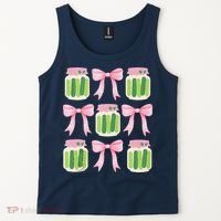 Coquette Canned Pickle Bows With Cute Pickle Jarx Tank Top thumb 2