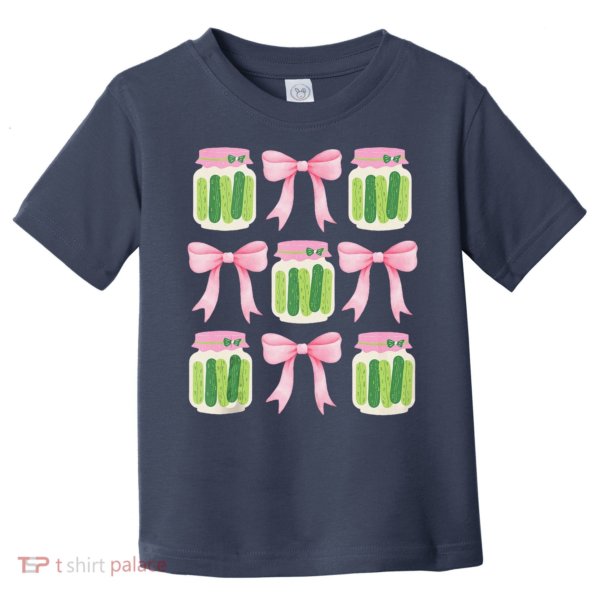 Coquette Canned Pickle Bows With Cute Pickle Jarx Toddler T-Shirt