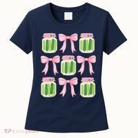 Coquette Canned Pickle Bows With Cute Pickle Jarx Women's T-Shirt thumb 0