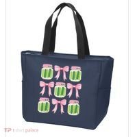 Coquette Canned Pickle Bows With Cute Pickle Jarx Tote Bag thumb 3
