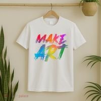 Cool Colorful Painted Make Art T-Shirt thumb 2