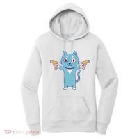 Crazy Cat Pew Pew Funny Women's Hoodie thumb 0
