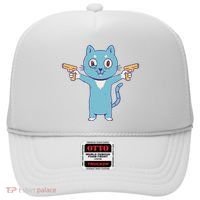 Crazy Cat Pew Pew Funny Hat thumb 0