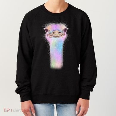 Cute Colorful Pastel Ostrich Women's Sweatshirt