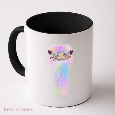 Cute Colorful Pastel Ostrich Coffee Mug