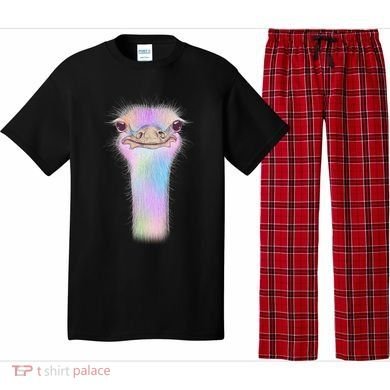Cute Colorful Pastel Ostrich Pajama Set