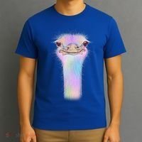 Cute Colorful Pastel Ostrich T-Shirt thumb 3