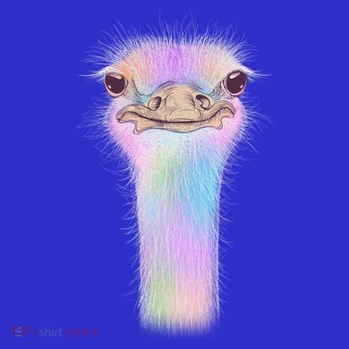 Cute Colorful Pastel Ostrich Baby Bodysuit