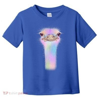 Cute Colorful Pastel Ostrich Toddler T-Shirt