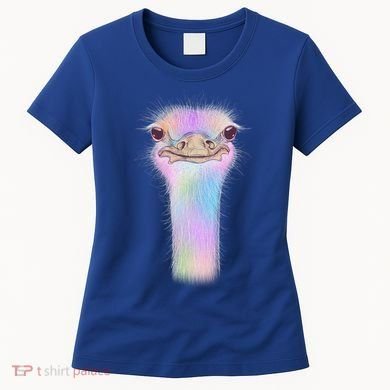 Cute Colorful Pastel Ostrich Women's T-Shirt