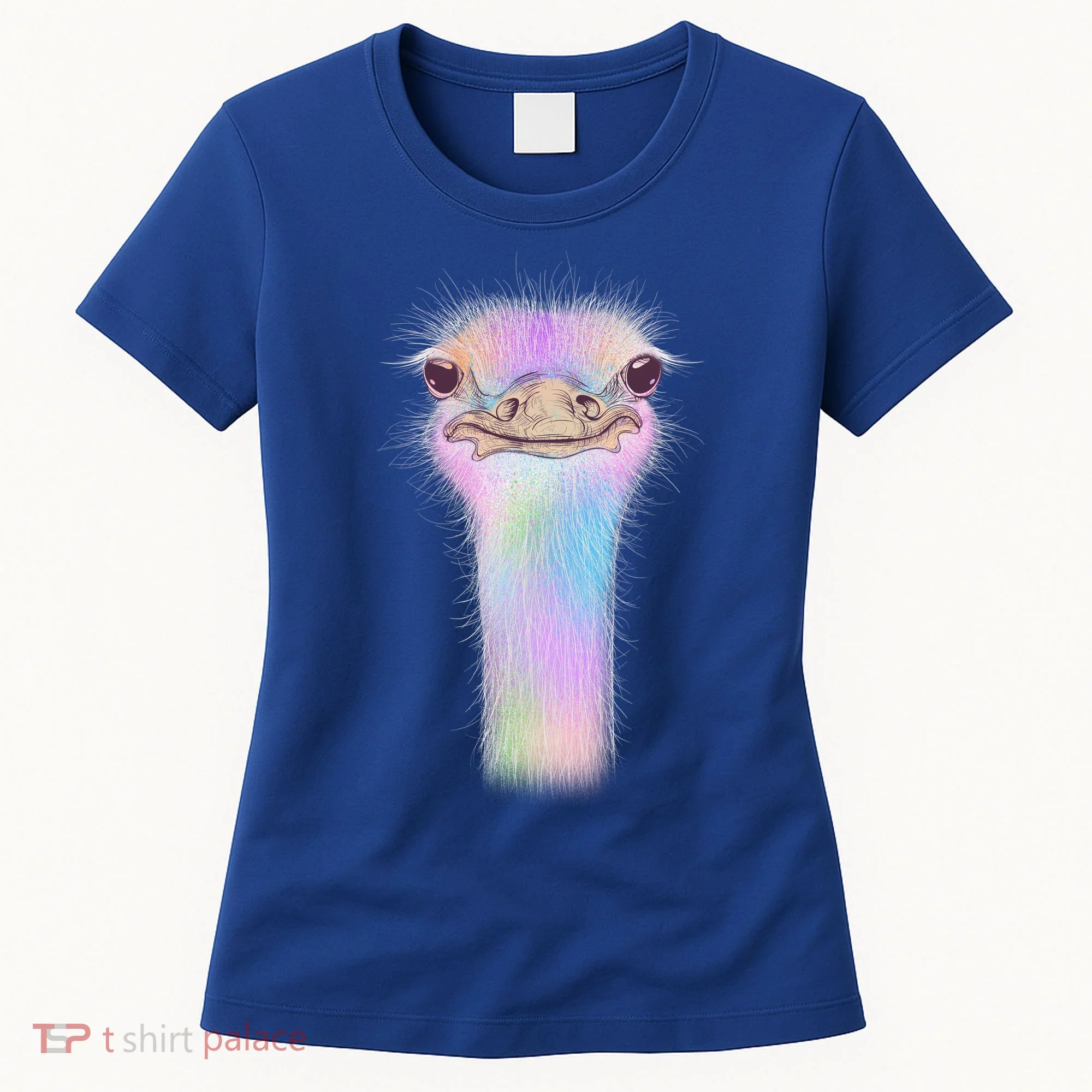 Cute Colorful Pastel Ostrich Women's T-Shirt