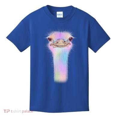 Cute Colorful Pastel Ostrich Kids T-Shirt