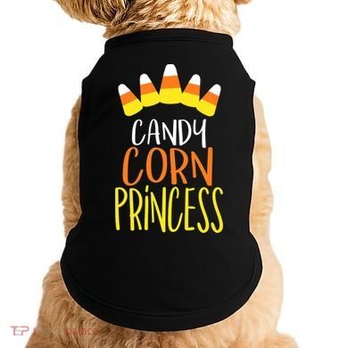 CANDY CORN PRINCESS Halloween Fun Doggie Tank