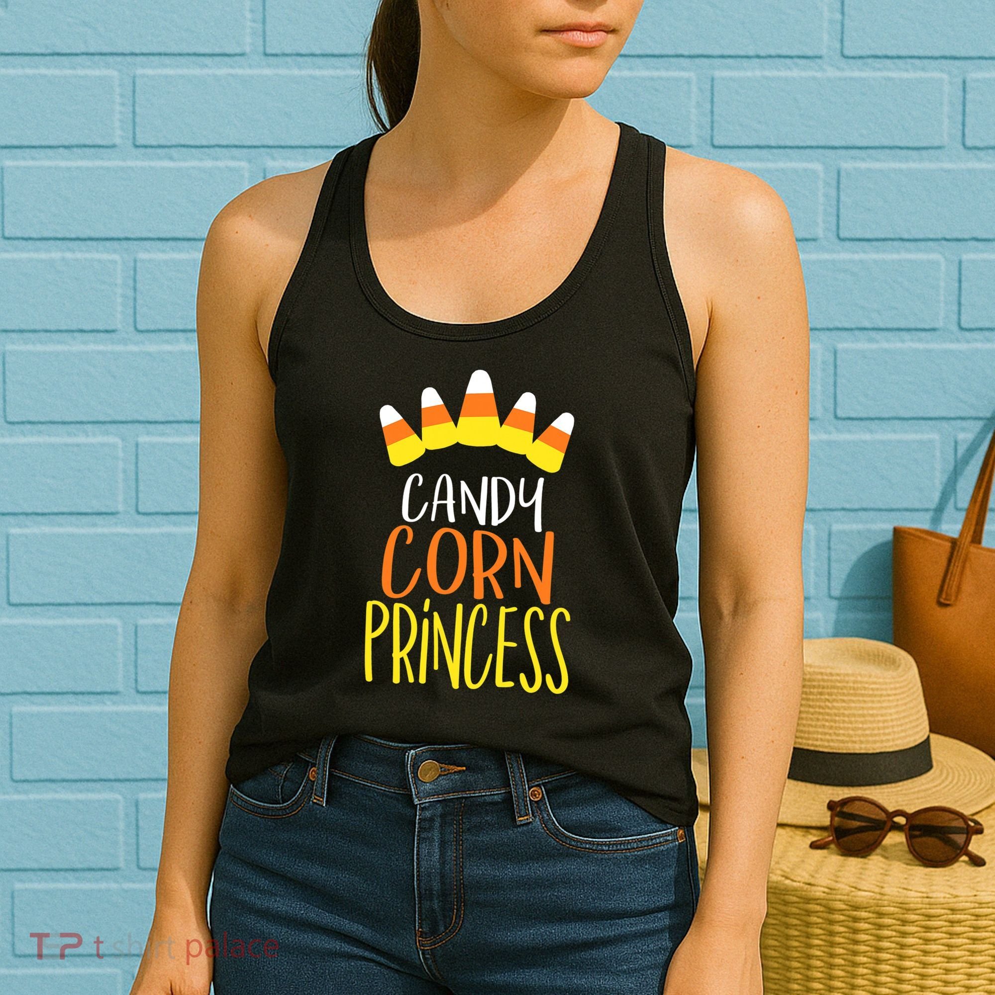 CANDY CORN PRINCESS Halloween Fun Women's Tank Top