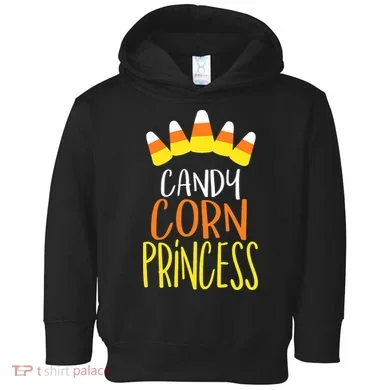 CANDY CORN PRINCESS Halloween Fun Toddler Hoodie