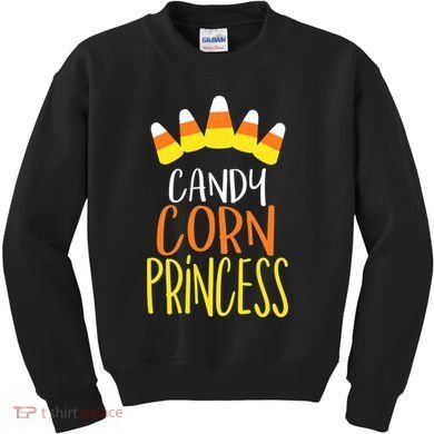 CANDY CORN PRINCESS Halloween Fun Kids Sweatshirt