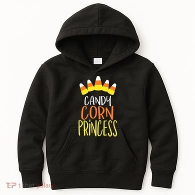 CANDY CORN PRINCESS Halloween Fun Kids Hoodie