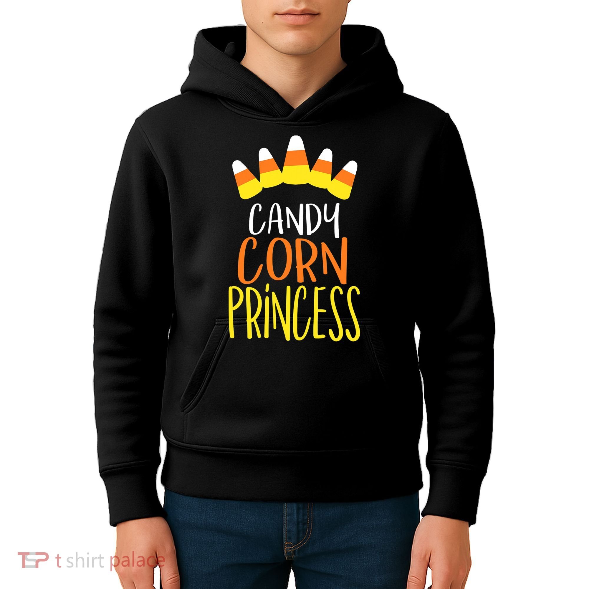 CANDY CORN PRINCESS Halloween Fun Kids Hoodie