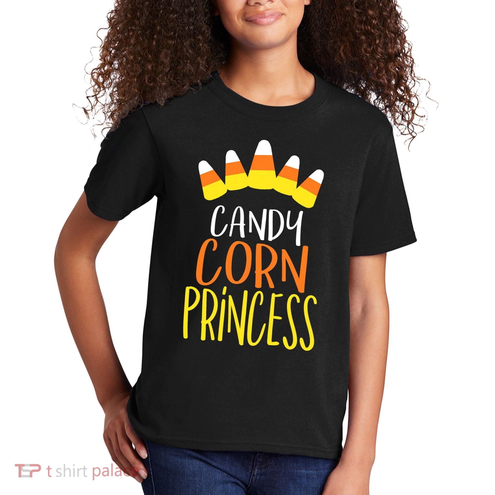 CANDY CORN PRINCESS Halloween Fun Kids T-Shirt