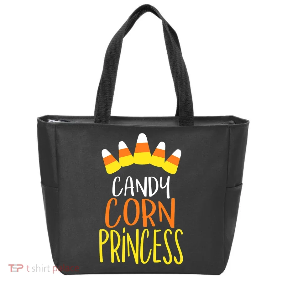 CANDY CORN PRINCESS Halloween Fun Tote Bag