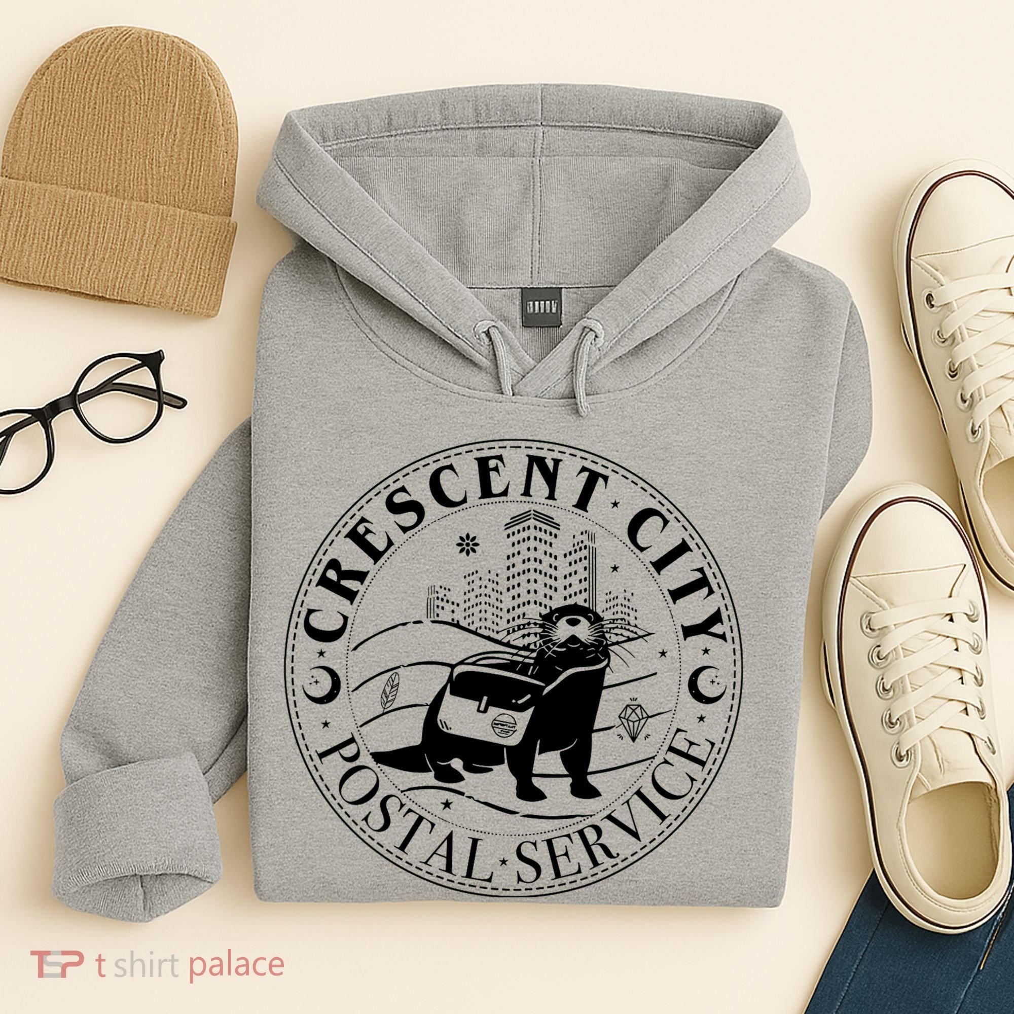 Crescent City Postal Service Messenger Otter Crescent City Hoodie