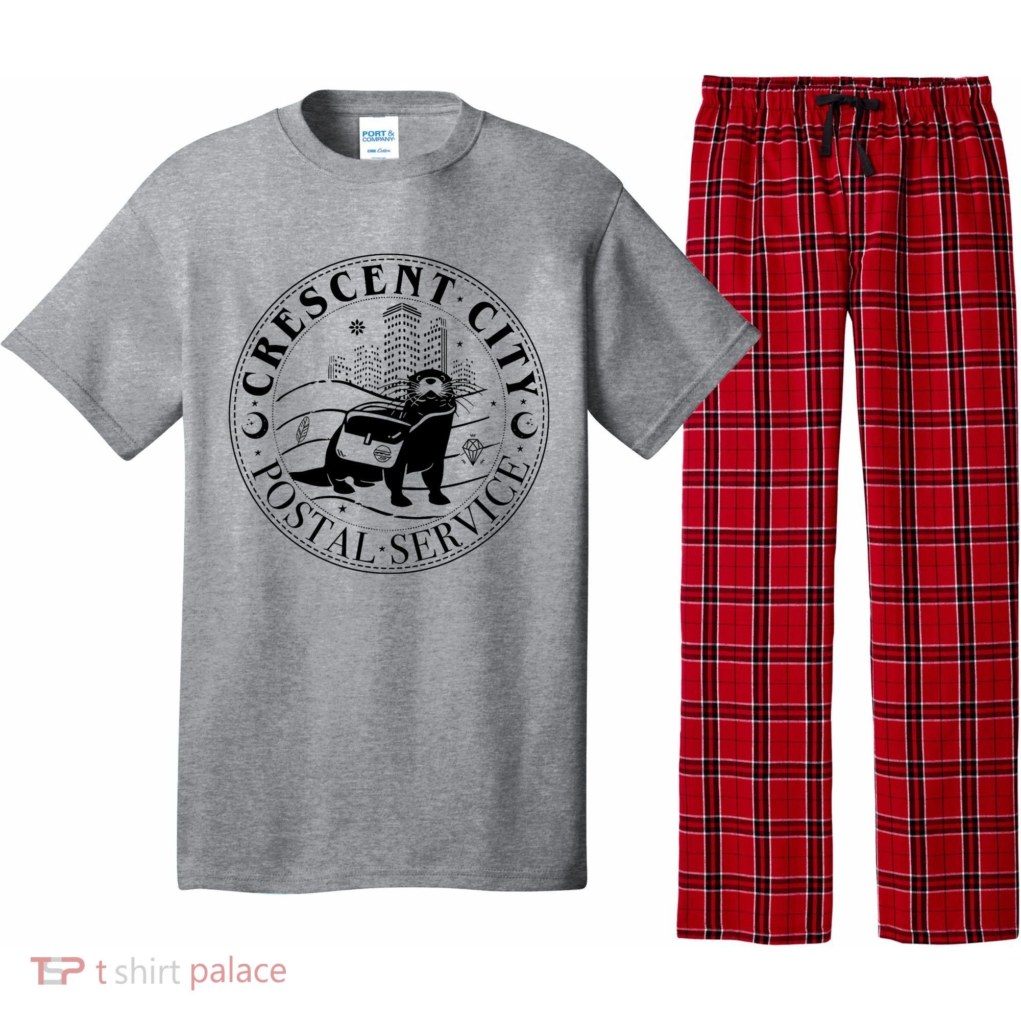 Crescent City Postal Service Messenger Otter Crescent City Pajama Set