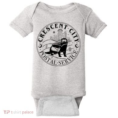 Crescent City Postal Service Messenger Otter Crescent City Baby Bodysuit
