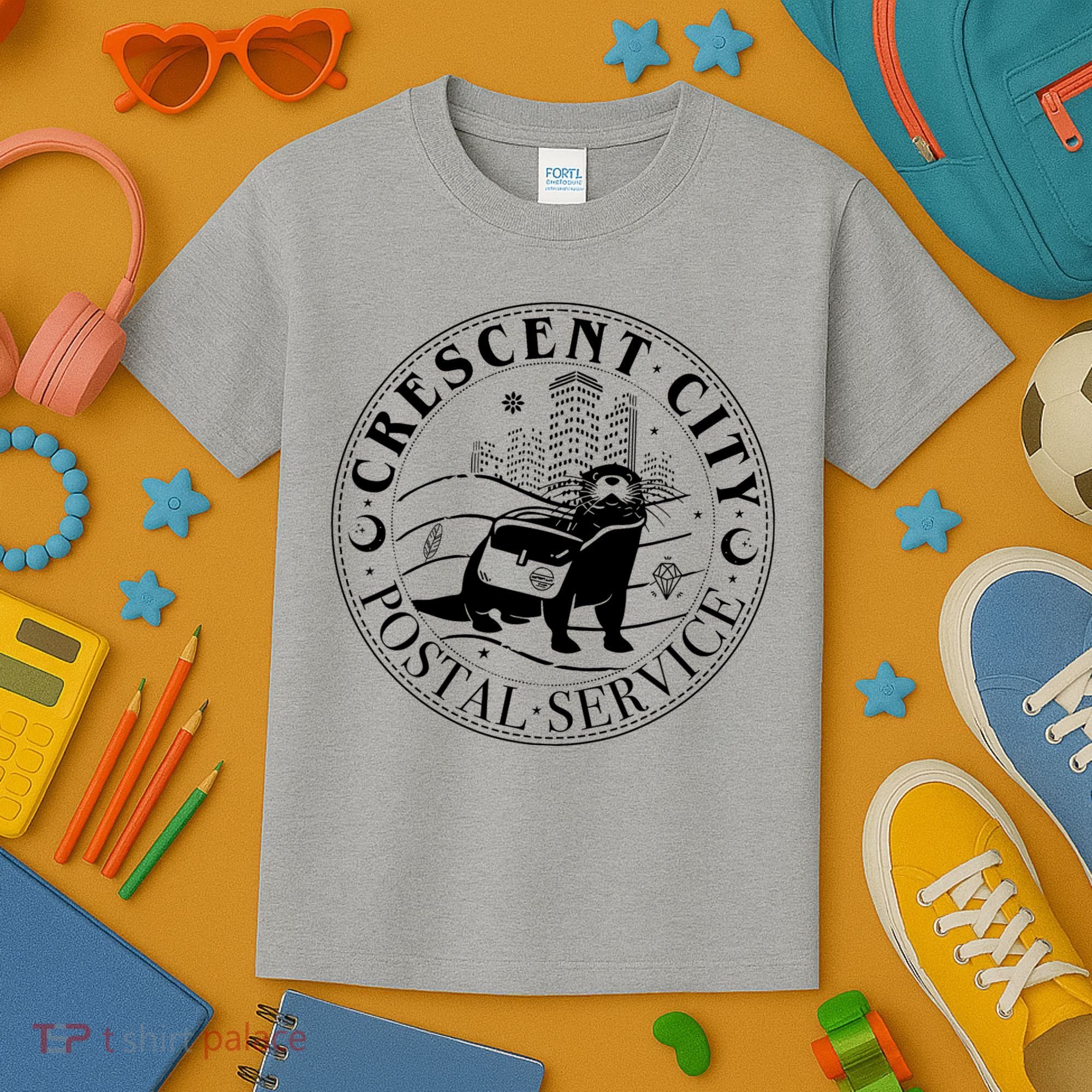 Crescent City Postal Service Messenger Otter Crescent City Kids T-Shirt