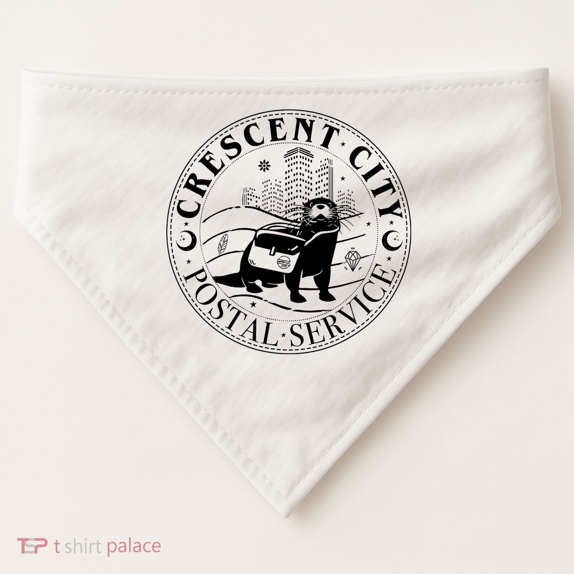 Crescent City Postal Service Messenger Otter Crescent City USA-Made Doggie Bandana