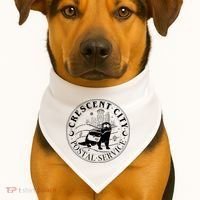 Crescent City Postal Service Messenger Otter Crescent City USA-Made Doggie Bandana thumb 1