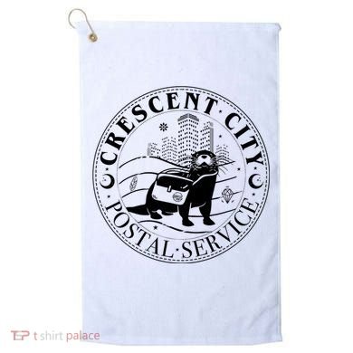 Crescent City Postal Service Messenger Otter Crescent City Golf Towel