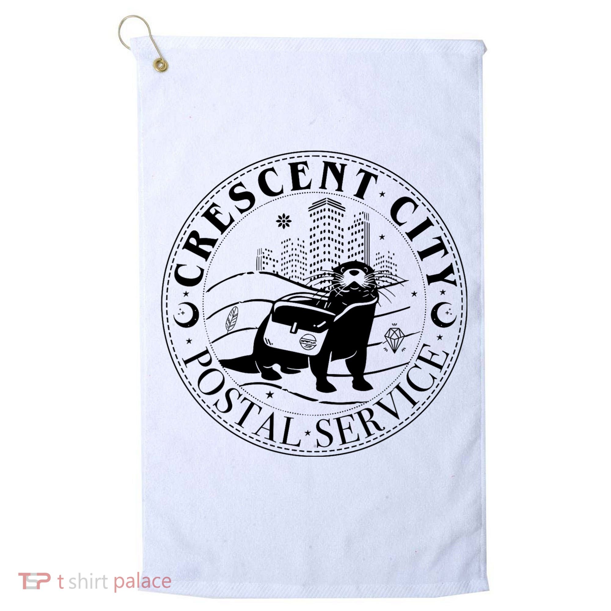 Crescent City Postal Service Messenger Otter Crescent City Golf Towel