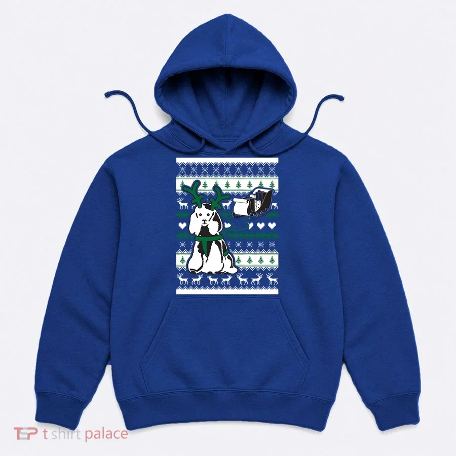 Cute Christmas Poodle Gift Hoodie