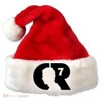 Cool Cristiano Portugal Captain Jersey Face Santa Hat thumb 0