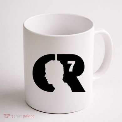 Cool Cristiano Portugal Captain Jersey Face Coffee Mug back