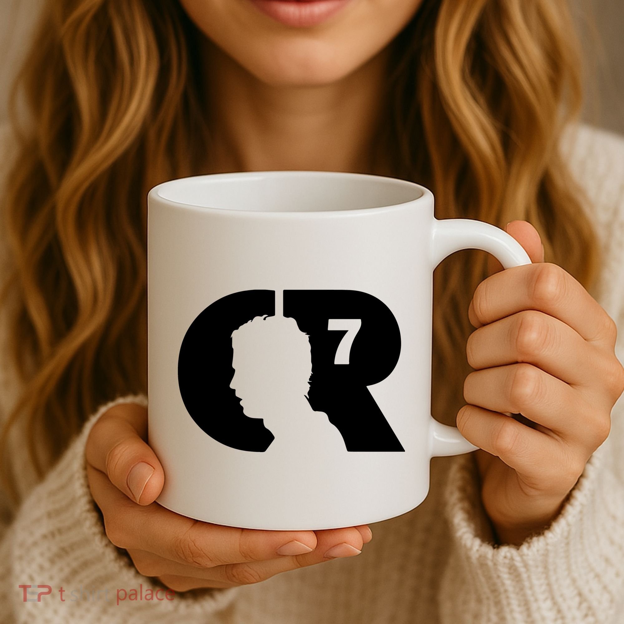 Cool Cristiano Portugal Captain Jersey Face Coffee Mug